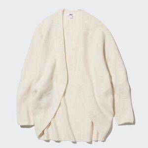 NWT Uniqlo 3D Knit Souffle Yarn Long-Sleeve Cardigan | Size S